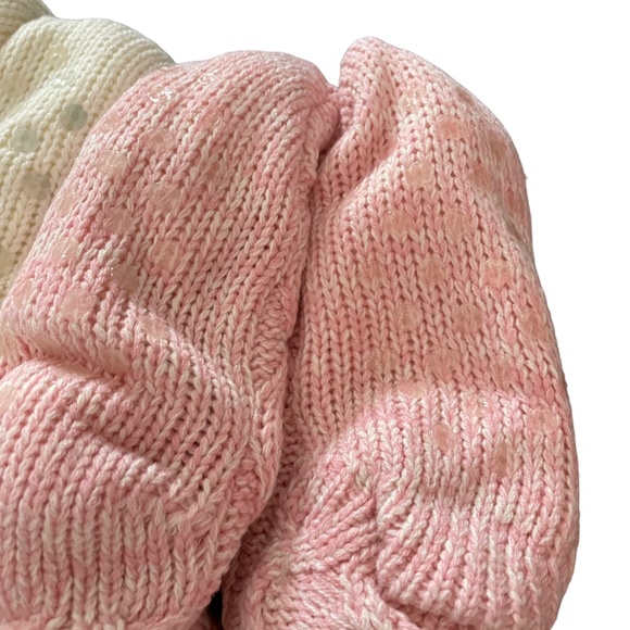 2 Pairs Joe Boxer Fleece lined Insulated Socks with Skid Dots on the Bottom NEW - Picture 9 of 12